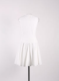 Robe sans manches Labyrinth - Blanc