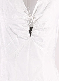 Robe sans manches Labyrinth - Blanc