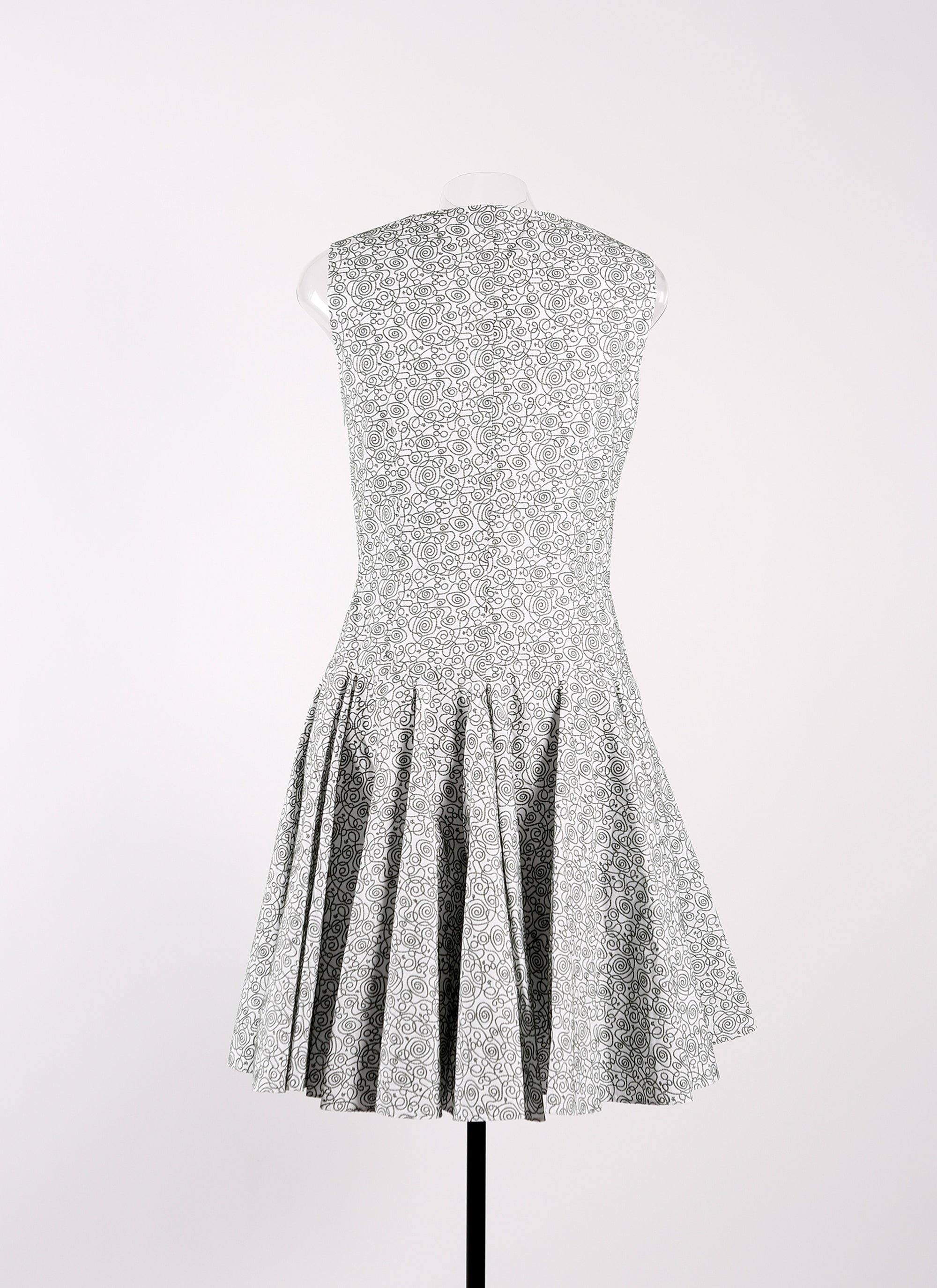 Robe sans manches Labyrinth - Blanc & Vert