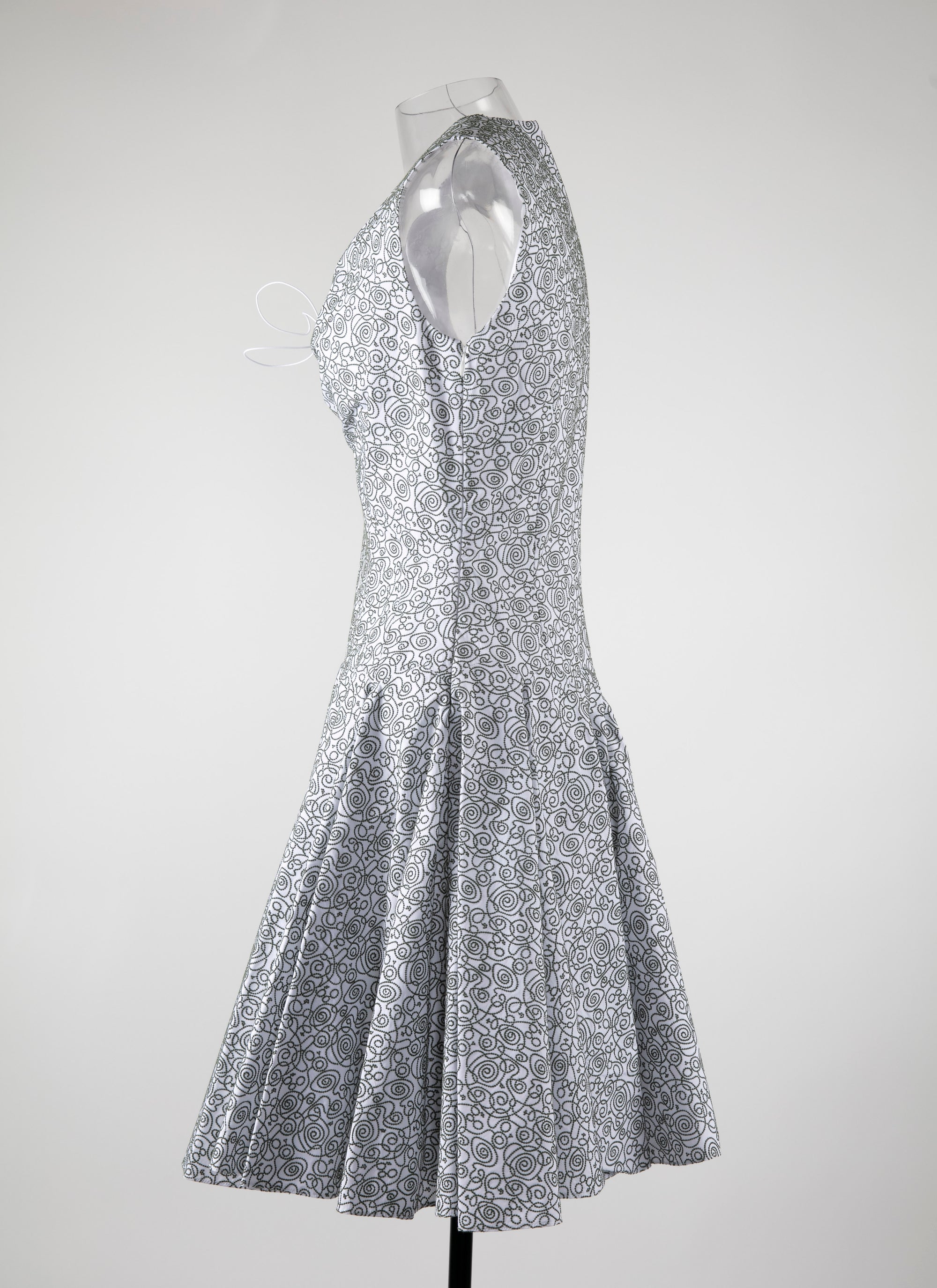 Robe sans manches Labyrinth - Blanc & Vert