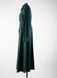 Japanese poplin dress - Sea Green