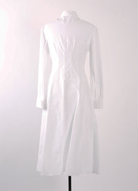 Japanese poplin dress - White