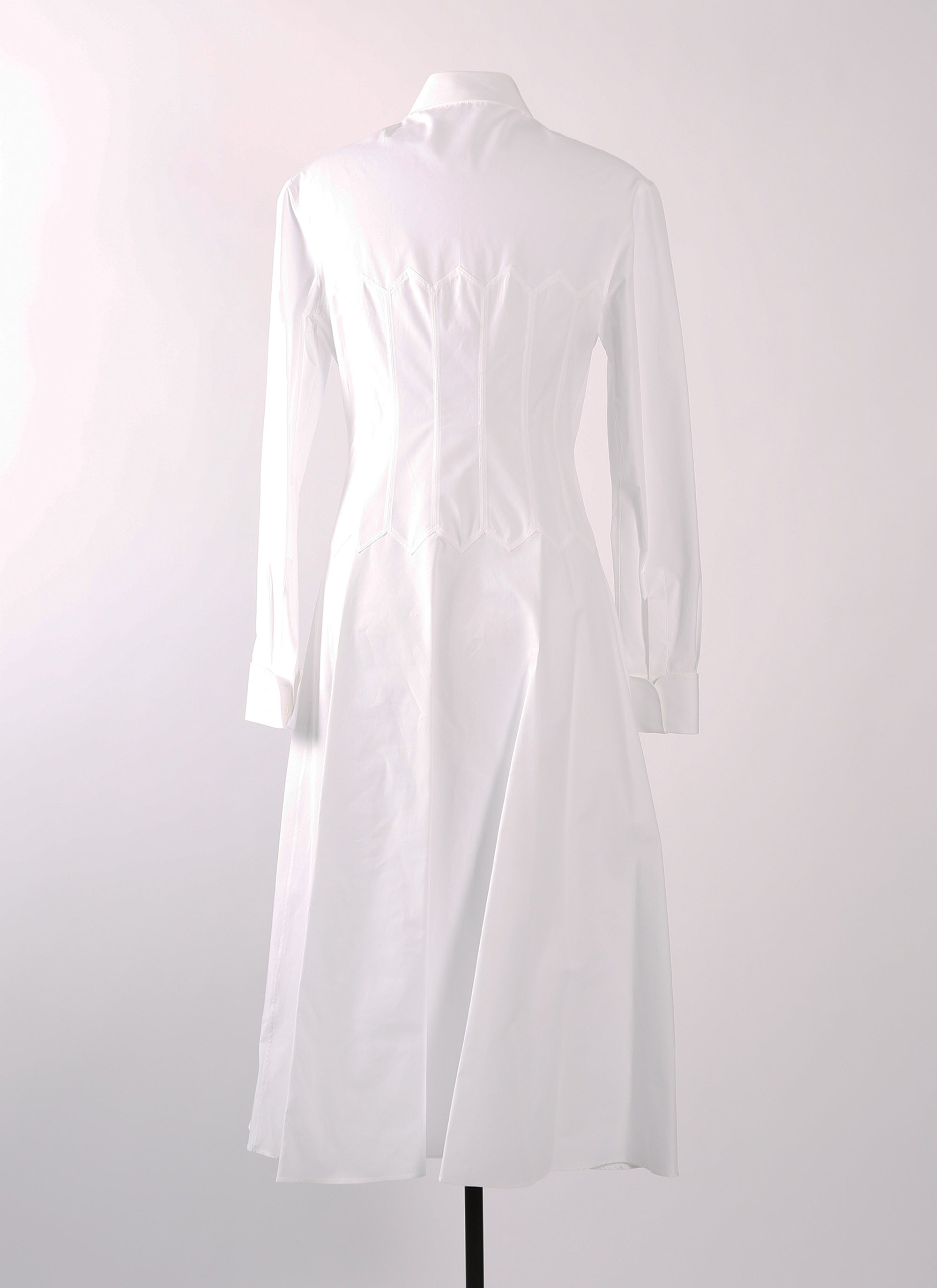 Japanese poplin dress - White