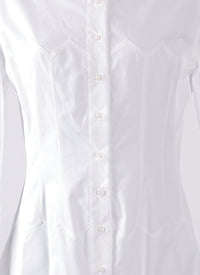 Japanese poplin dress - White