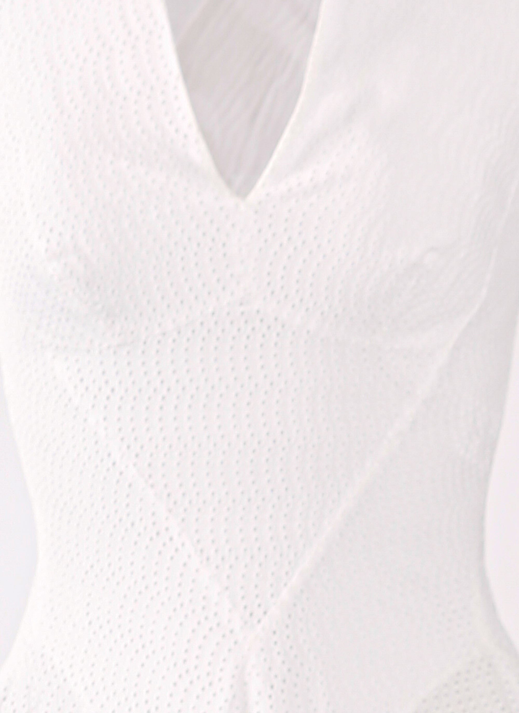 Robe brodée sans manches - Blanc