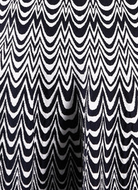 Mesh Vagues short-sleeved dress - Night & White