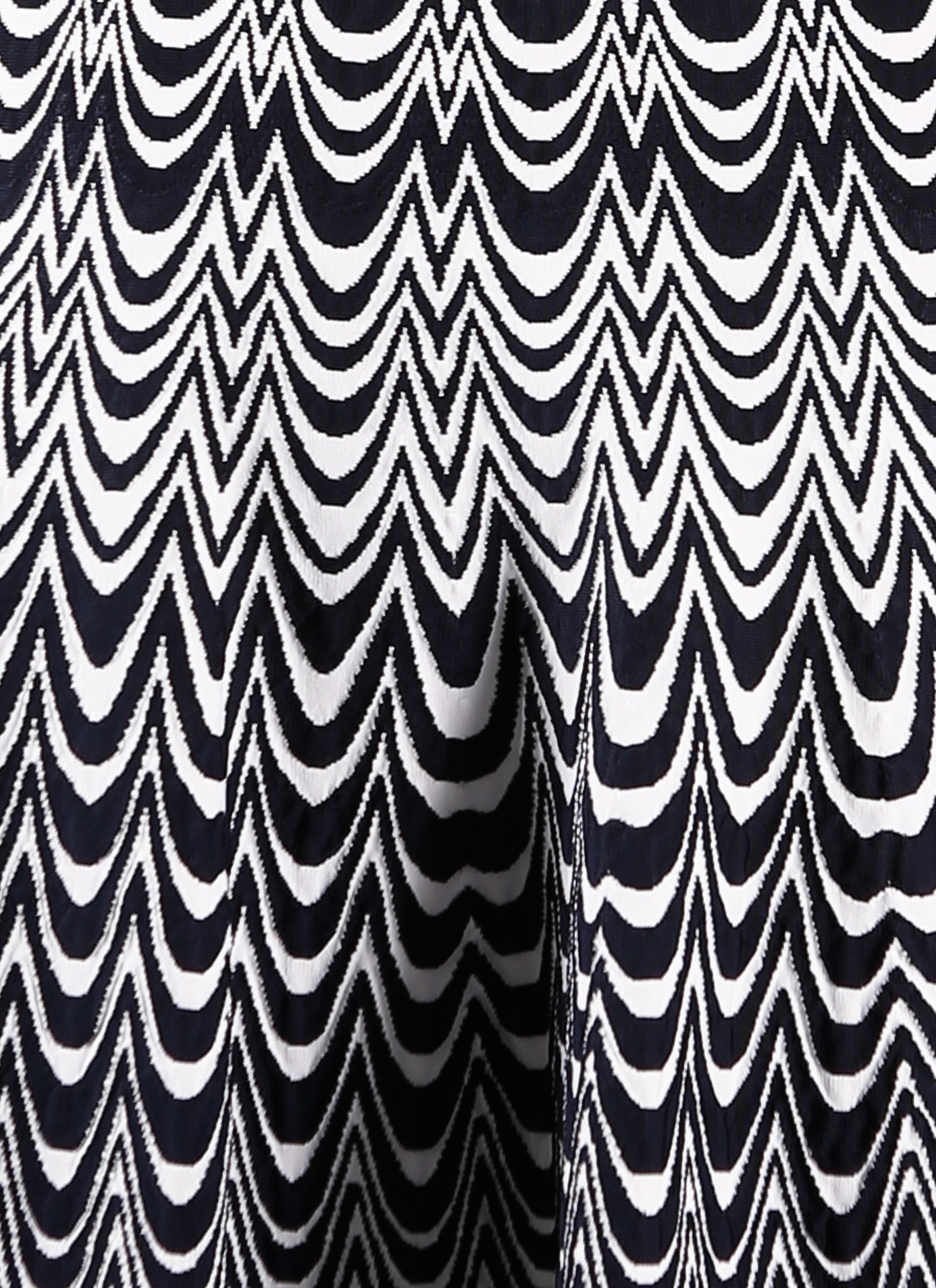 Mesh Vagues short-sleeved dress - Night & White