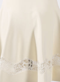 Robe sans manches en dentelle - Blanc