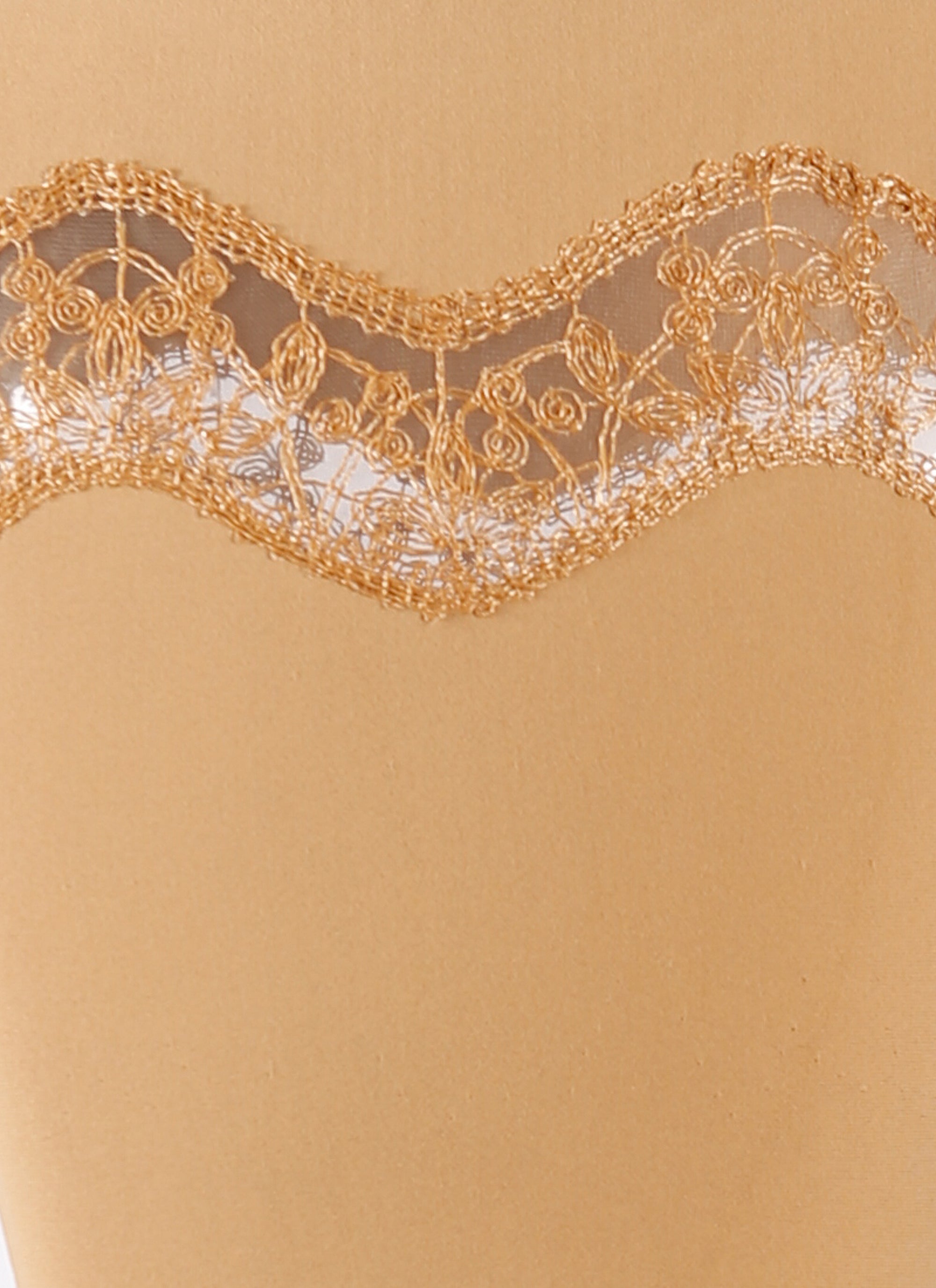 Robe sans manches en dentelle - Chamois