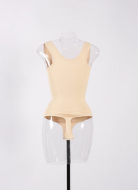 Body sans manches - Beige Clair