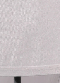 Raffia short sleeve tunic - White
