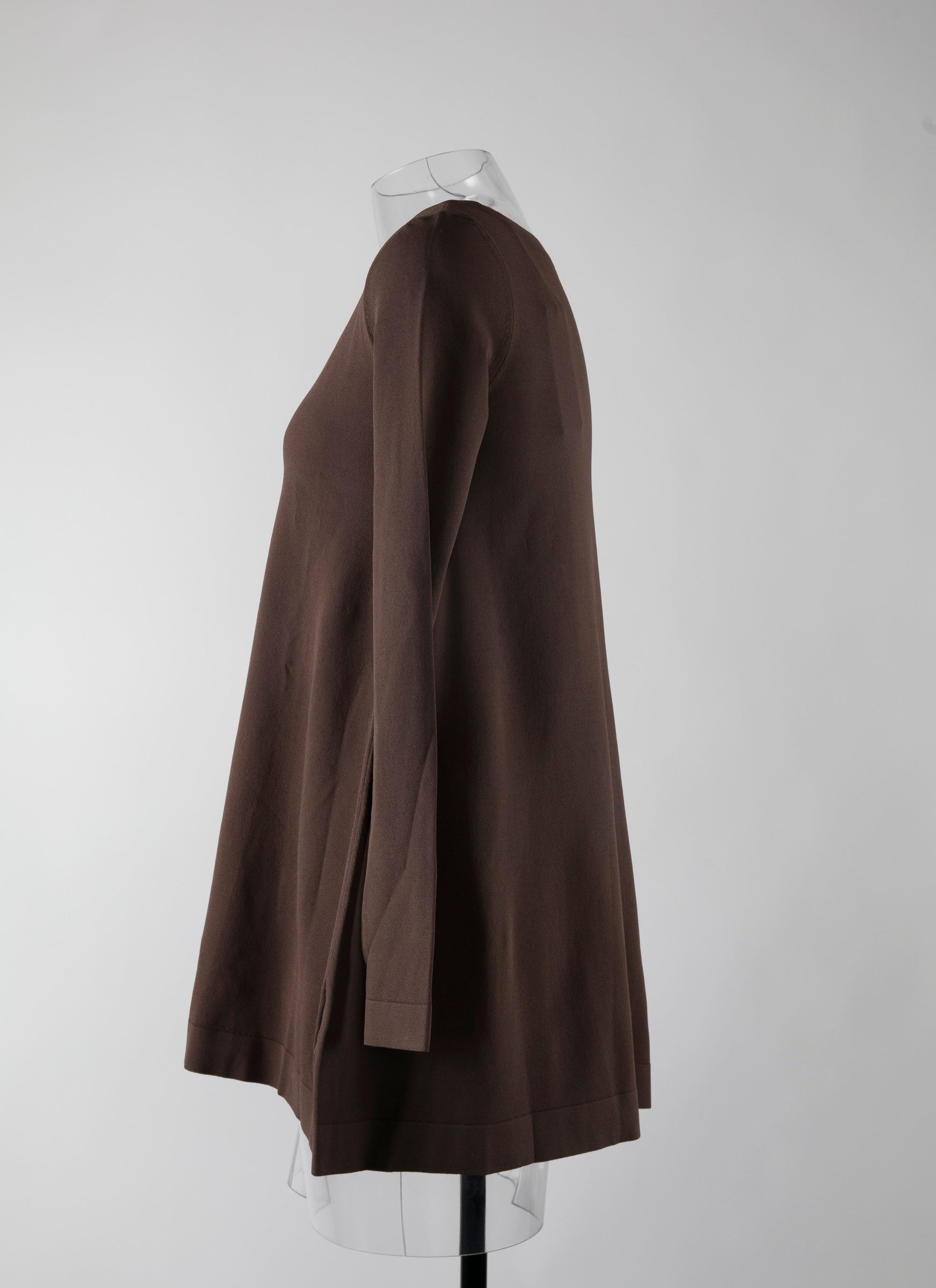 Long sleeve knitted jumper - Chocolate