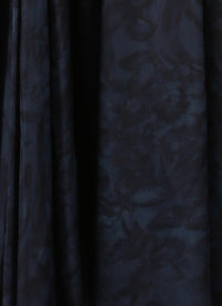 Silk floral skirt - Russian Blue