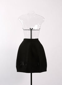 Wool Finistrelle skirt - Black