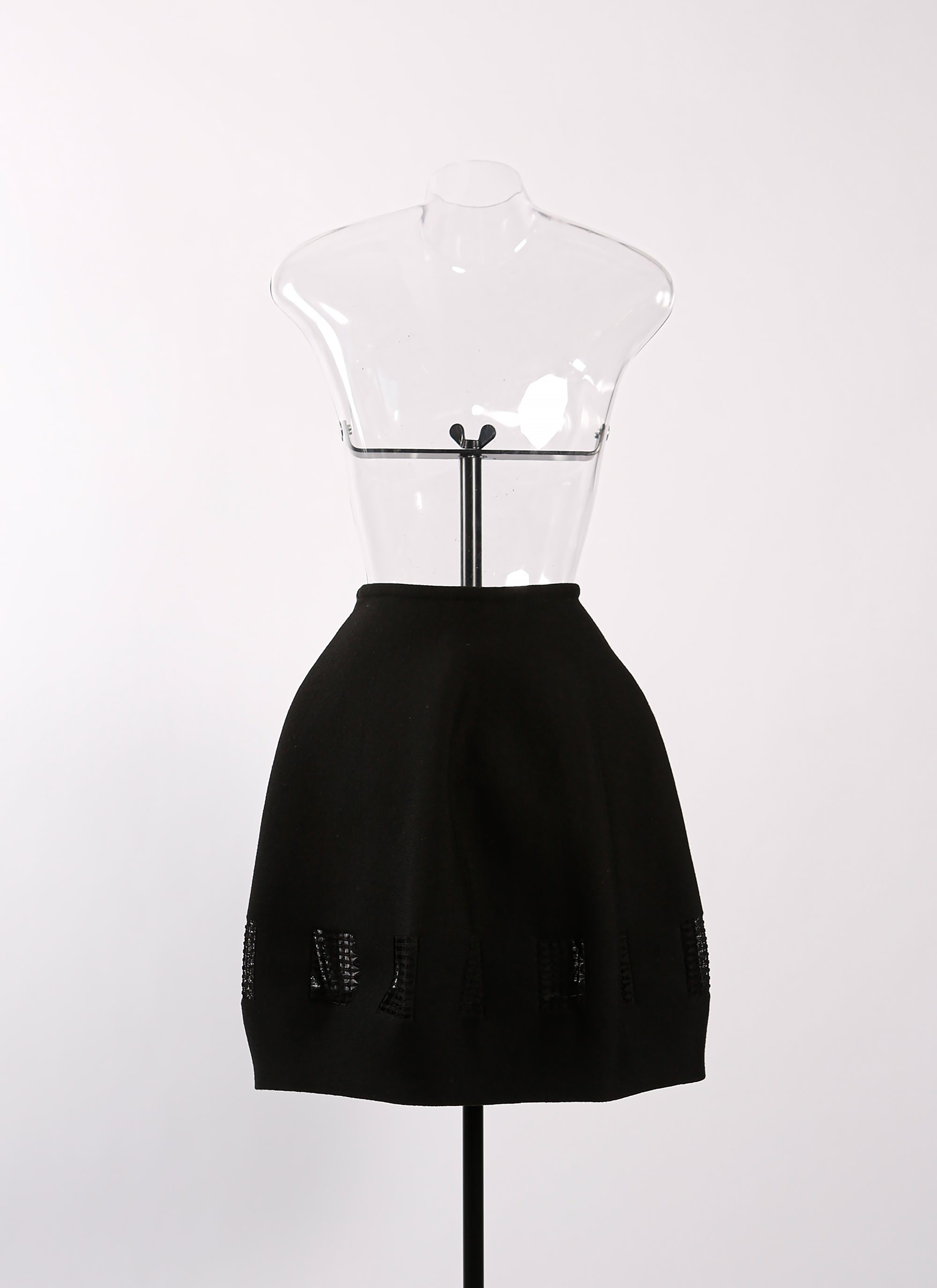 Wool Finistrelle skirt - Black