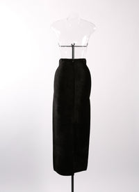 Iconic velvet skirt - Black