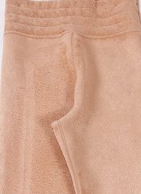 Iconic velvet legging - Nude