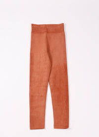 Legging en velours iconique - Caramel