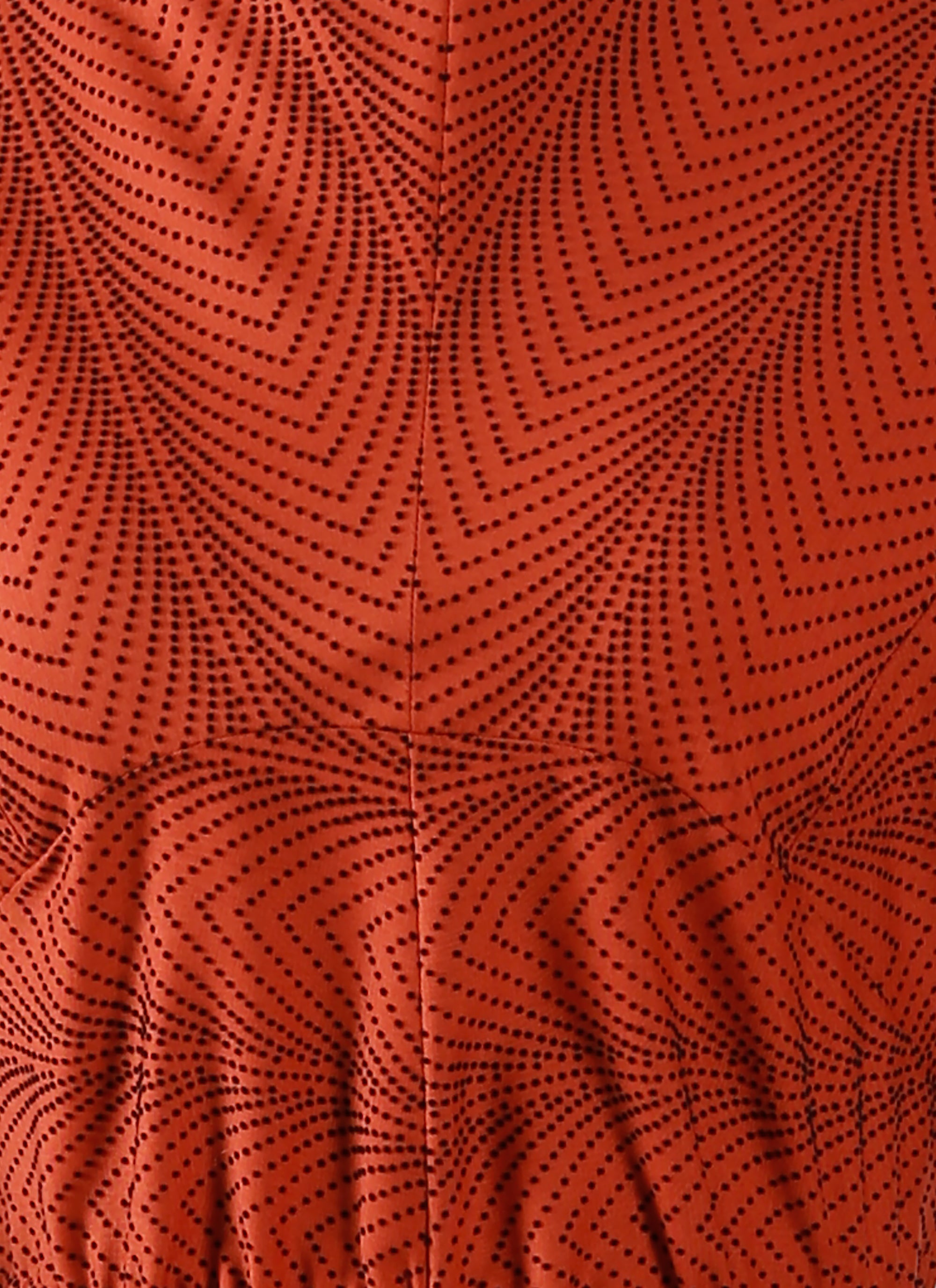 Robe à manches longues Mussola Boa - Rouge Foncé