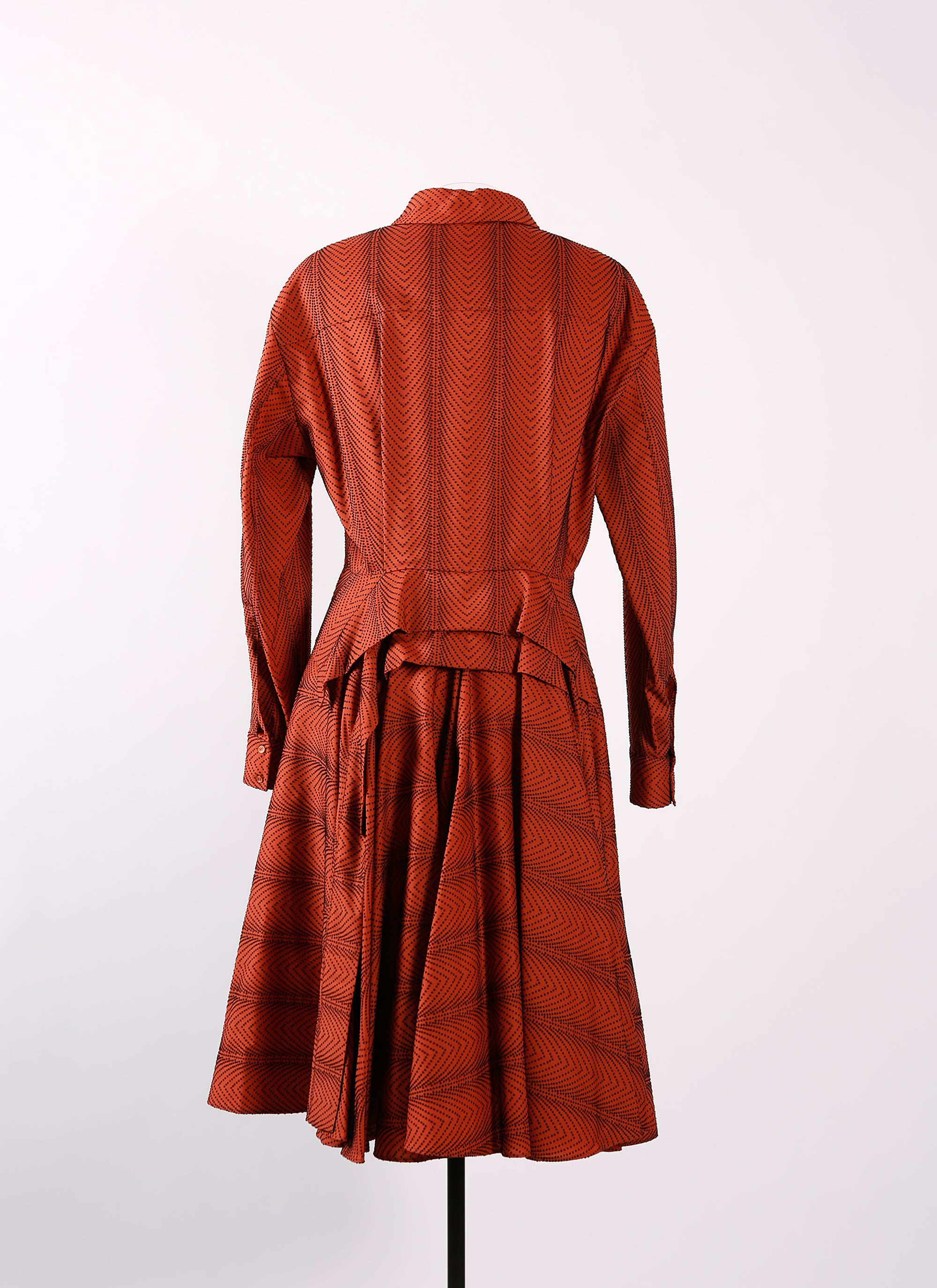 Mussola Boa dress - Dark Red