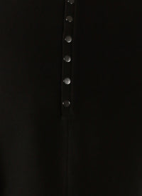 Ingenue wool long sleeve dress - Black