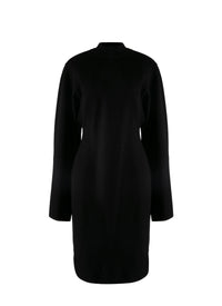 Ingenue wool long sleeve dress - Black