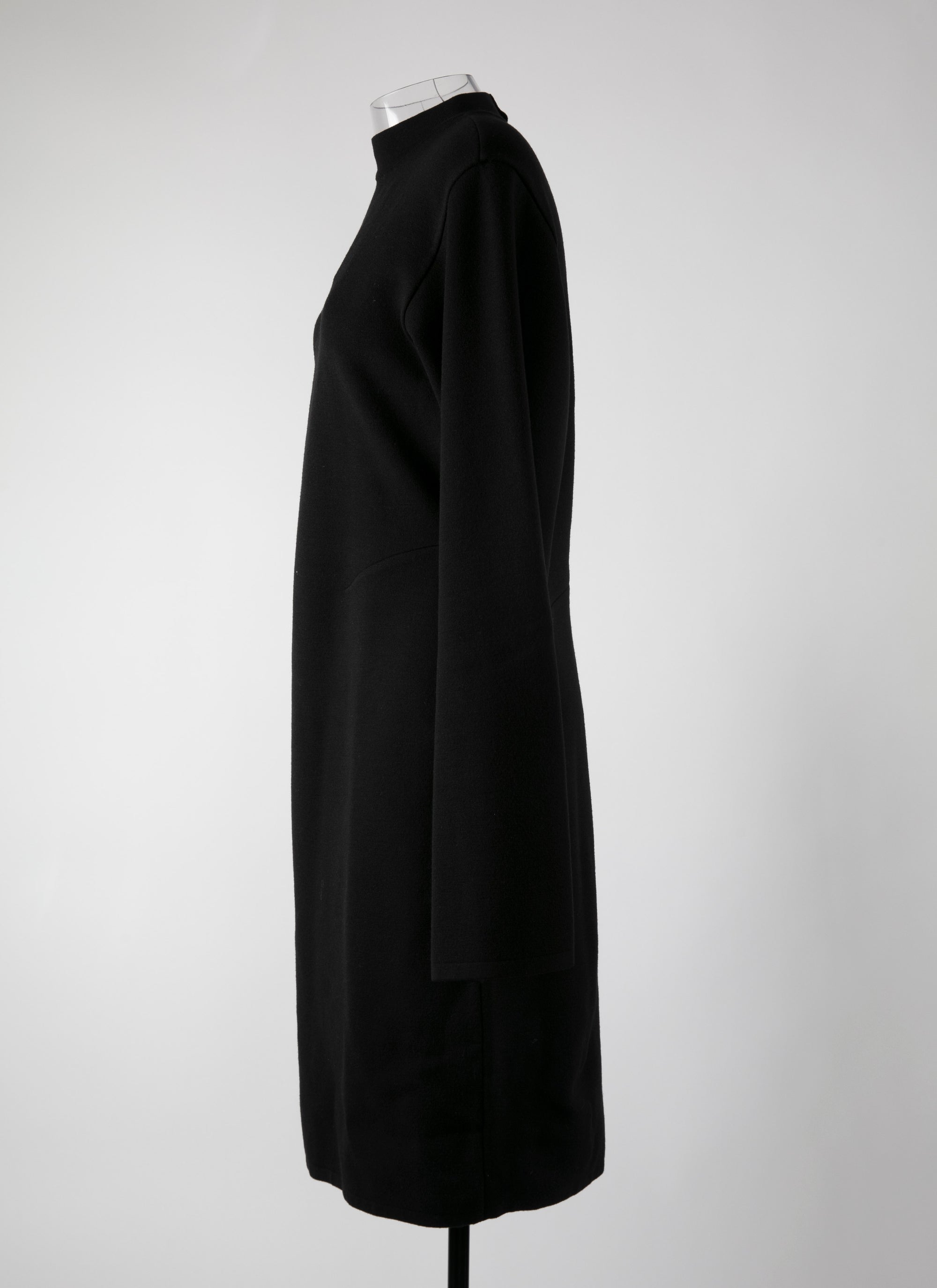 Ingenue wool long sleeve dress - Black