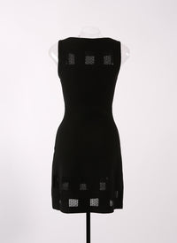 Robe sans manches Finistrelle en laine - Noir