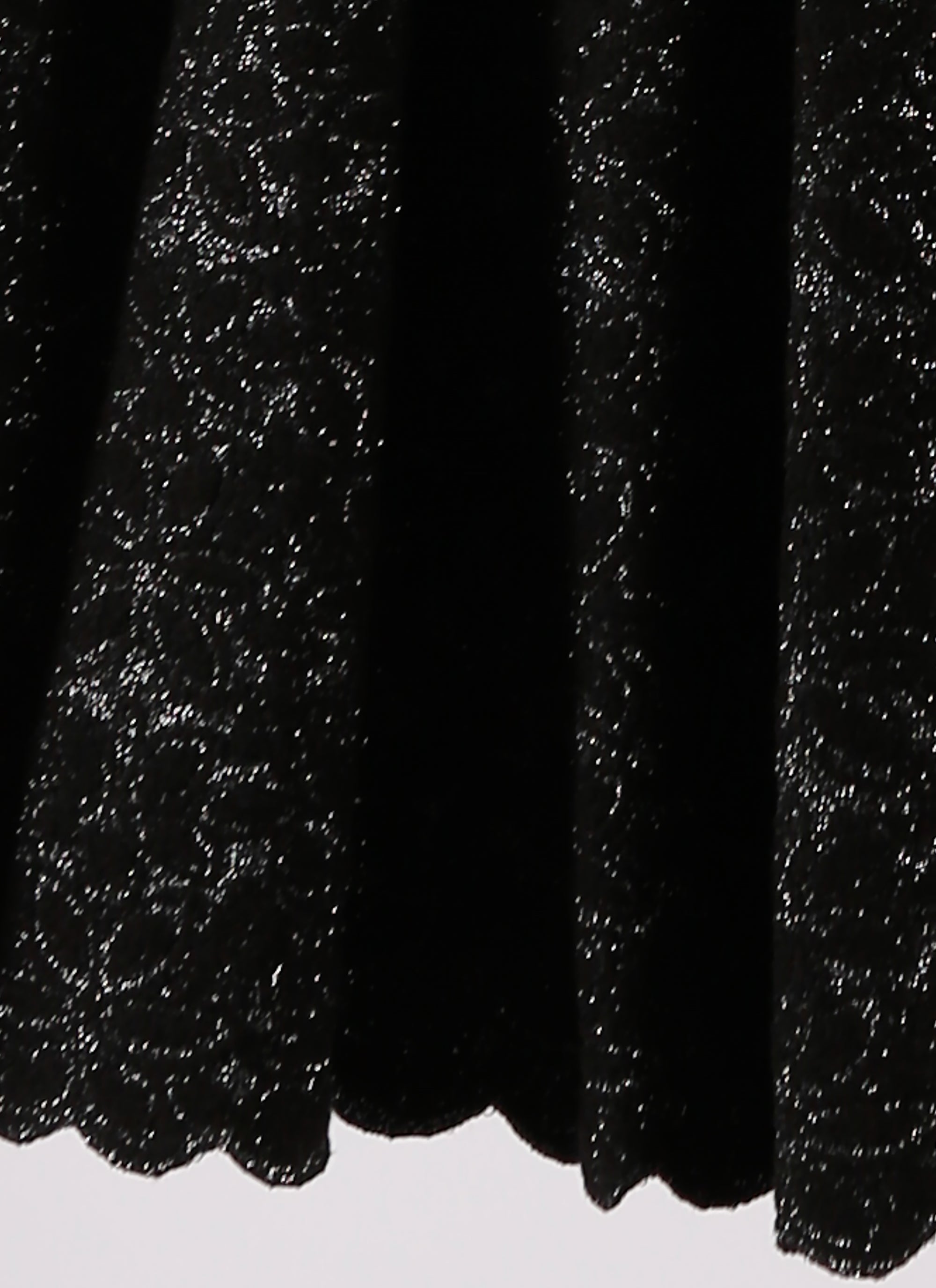Robe à col fermé sans manches Patio en maille - Noir & Argent