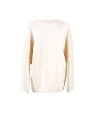 Pull à manches longues en velours iconique - Nude