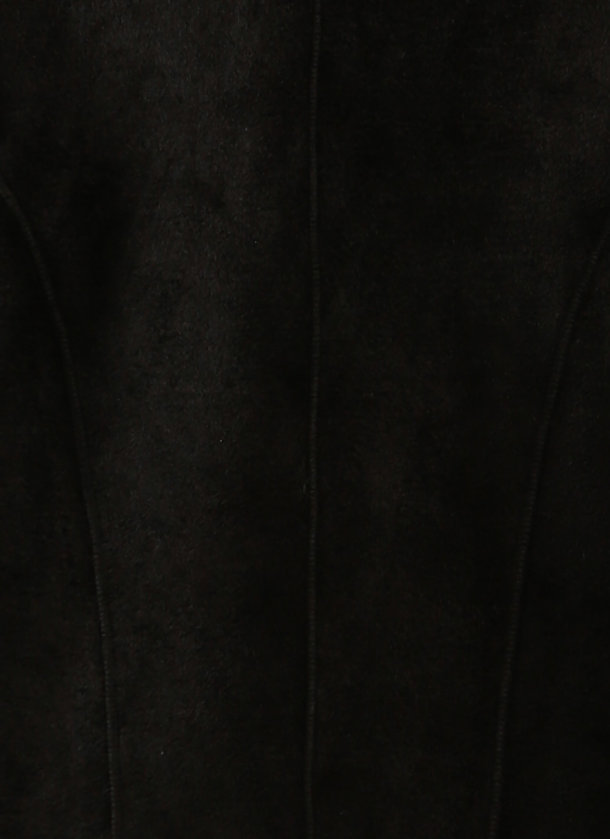 Pull à manches longues en velours iconique - Noir