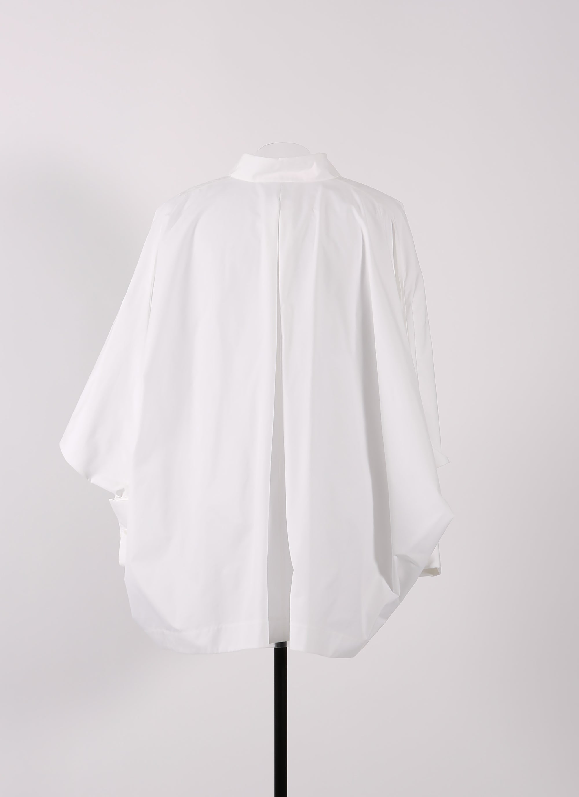 Wide-sleeved Japanese poplin shirt - White