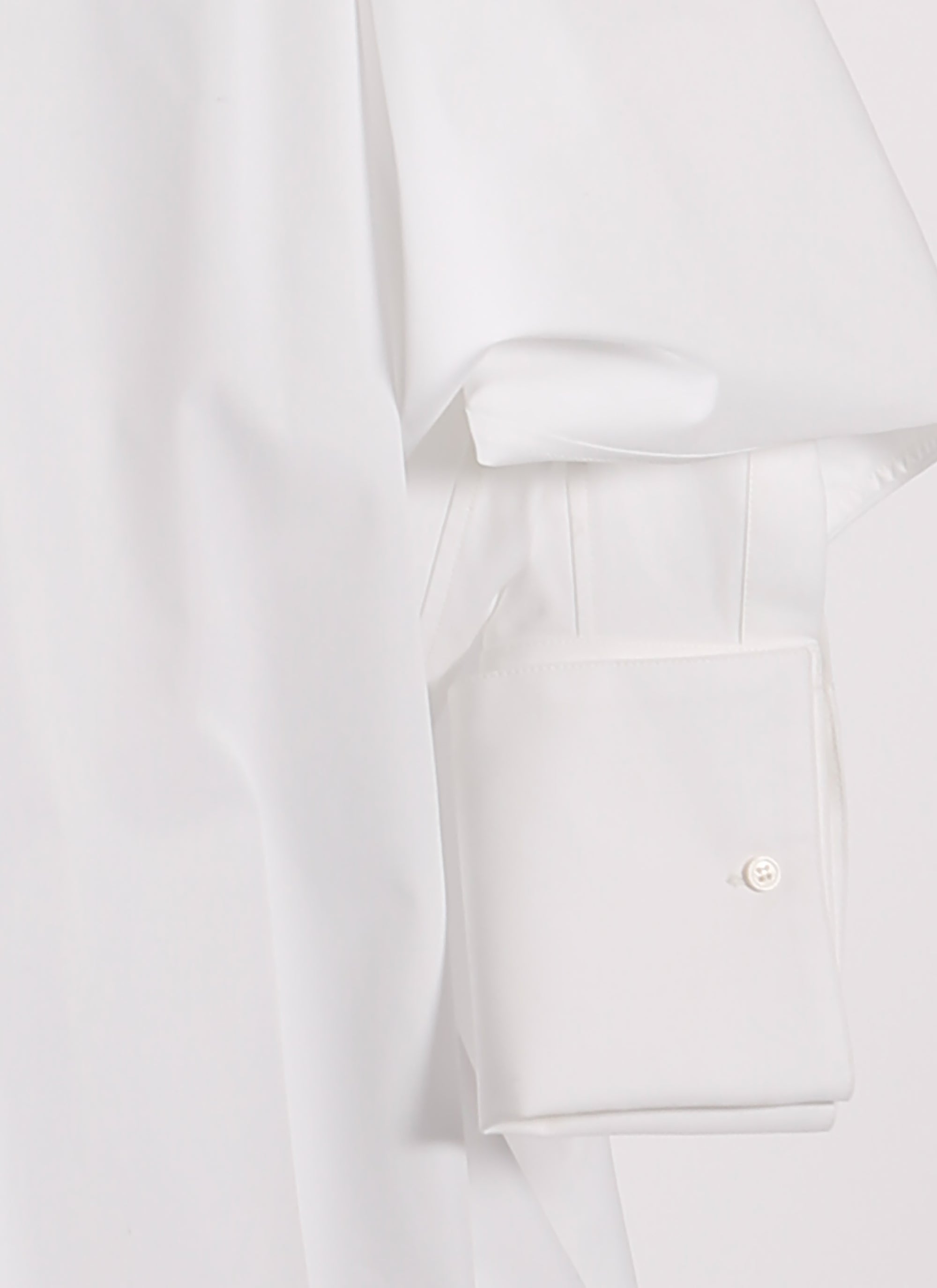 Wide-sleeved Japanese poplin shirt - White