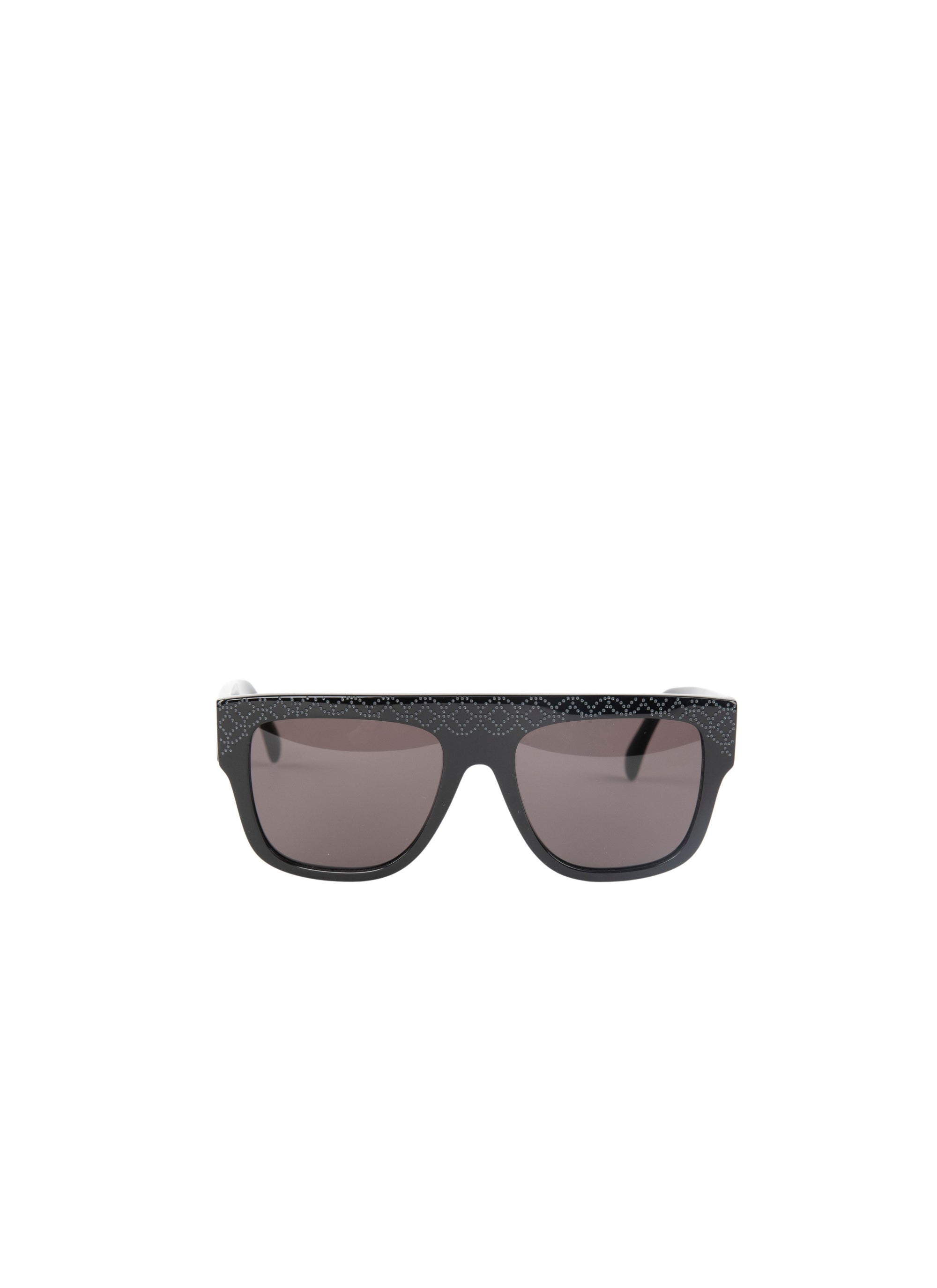 Lunettes de soleil oversize à motif - Gris & Noir