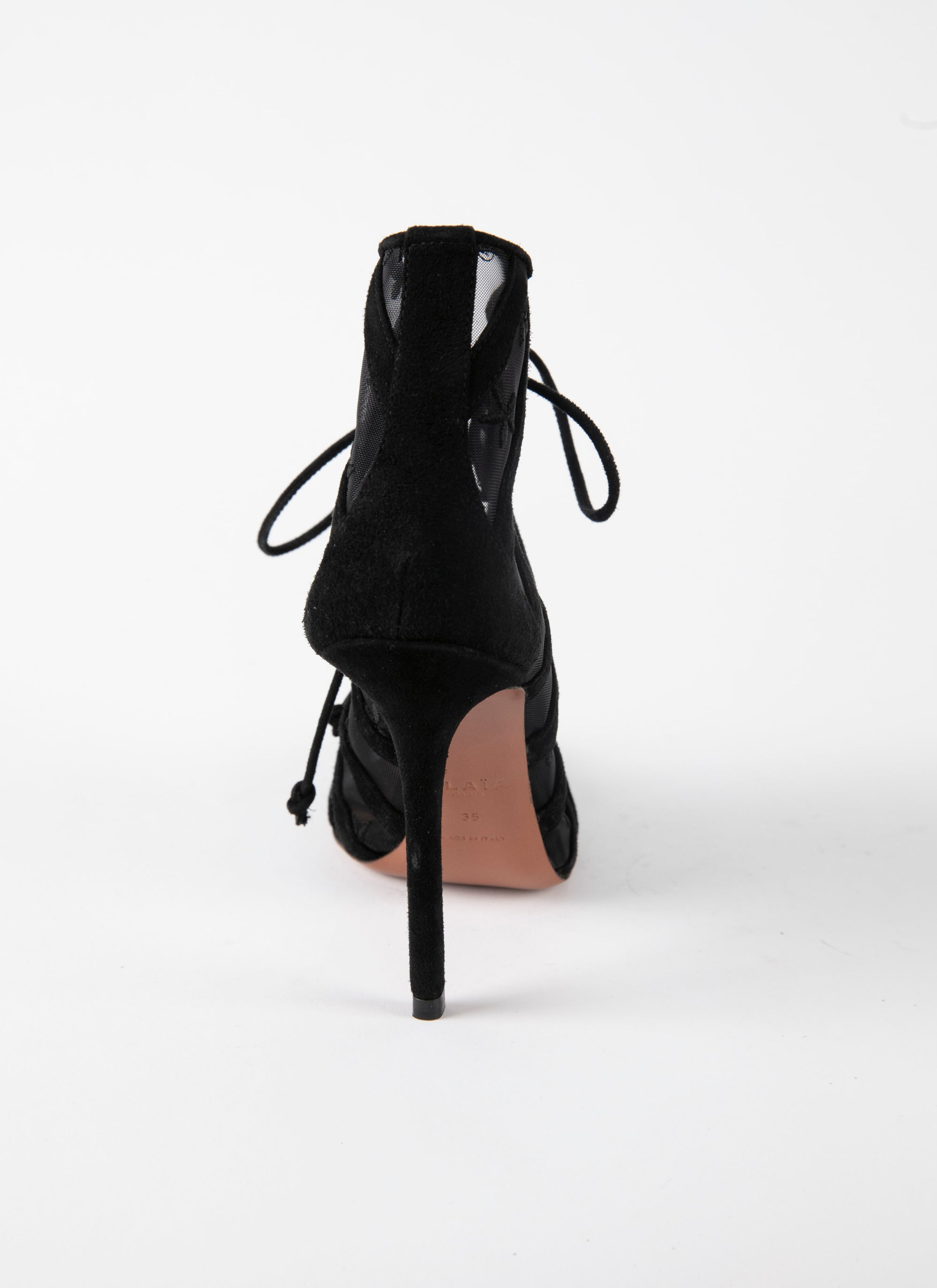 Bottines brodées - Noir & Noir