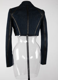 Perfecto en denim - Argent