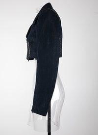 Perfecto en denim - Argent