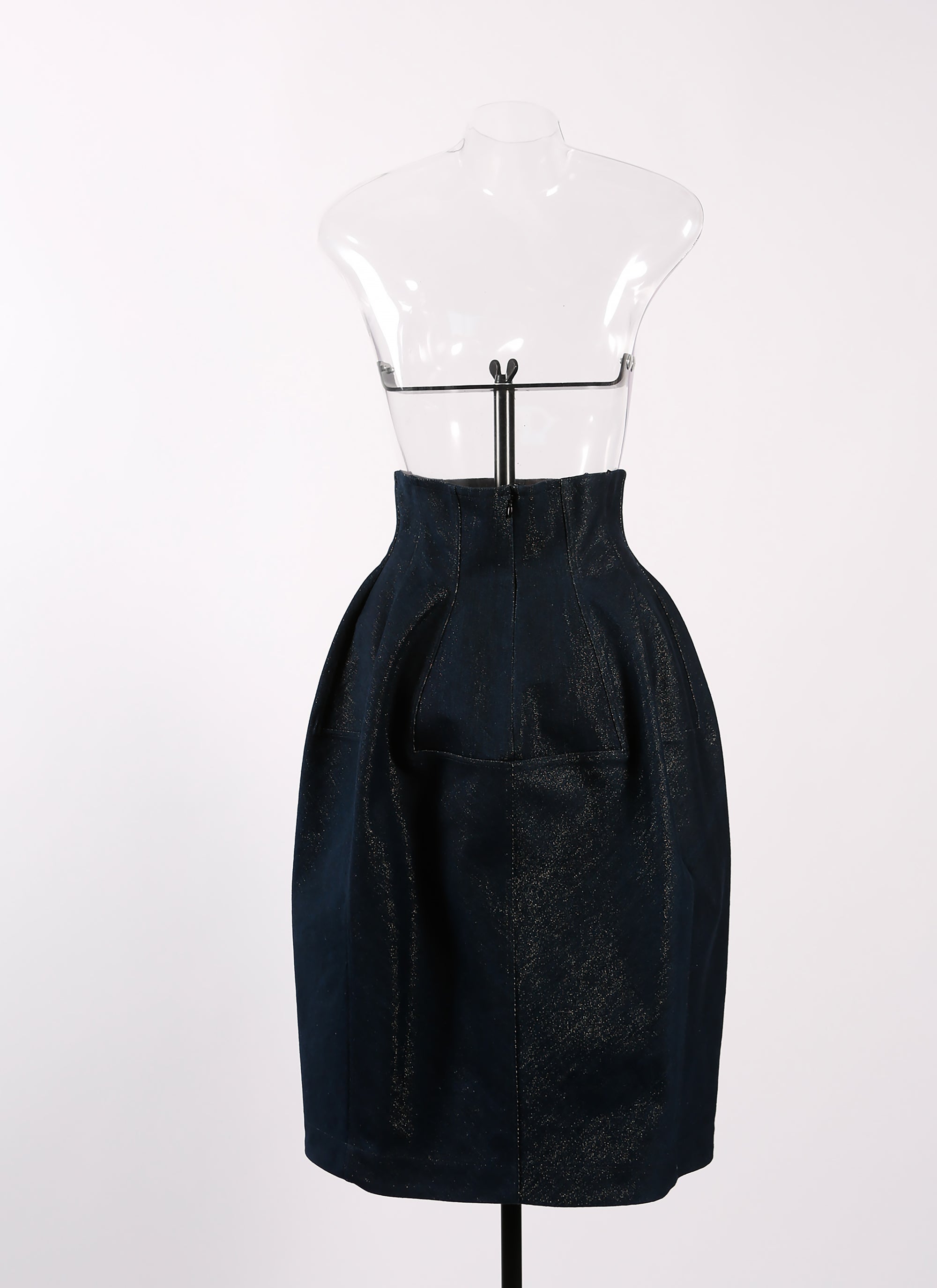 Jupe en denim - Bleu & Or