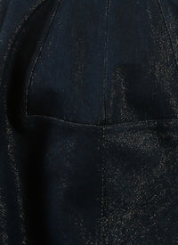 Jupe en denim - Bleu & Or