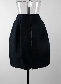 Denim ball skirt - Blue & Silver