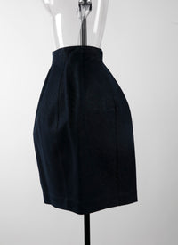 Denim ball skirt - Blue & Silver