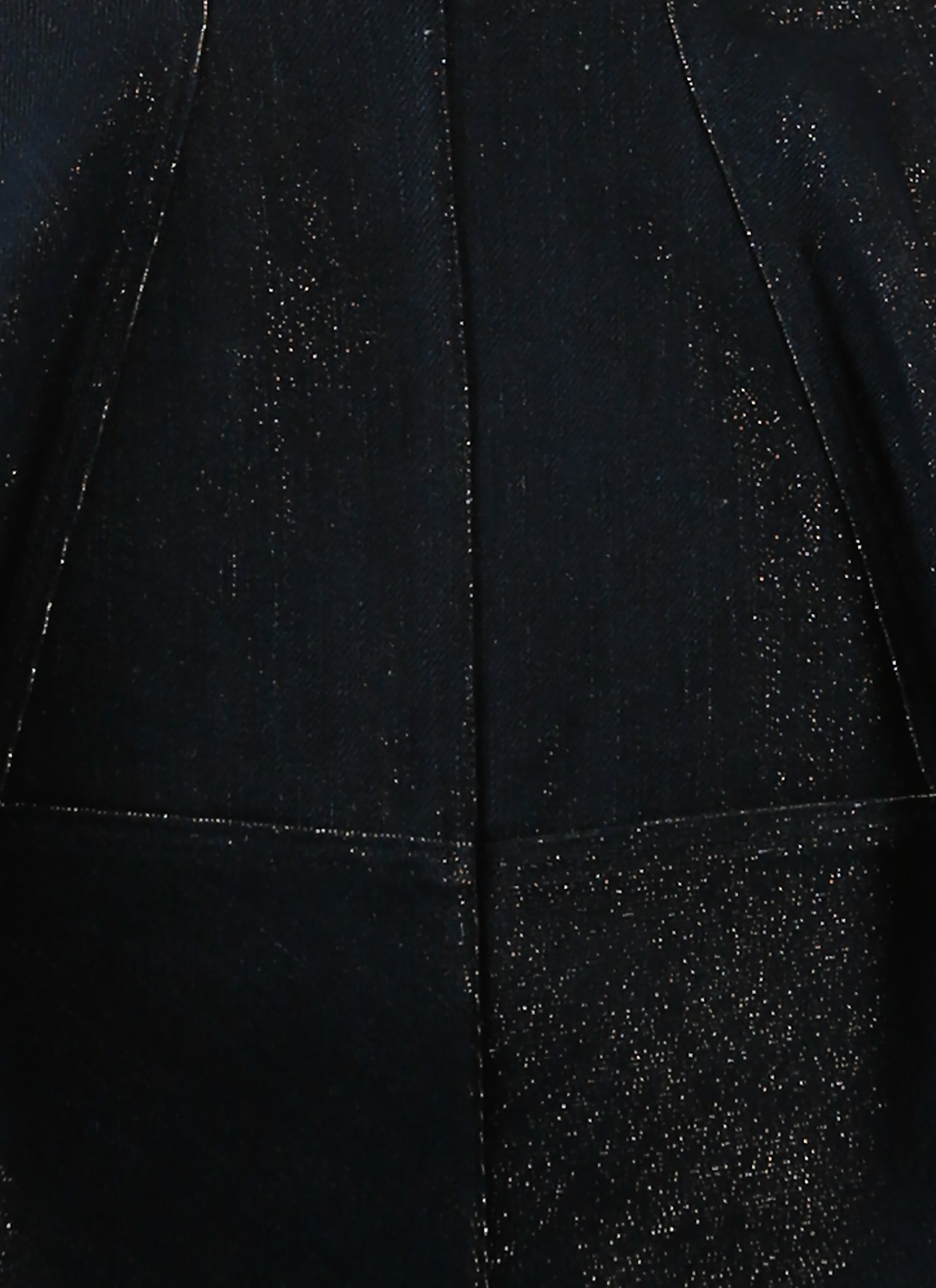 Short skirt in denim - Blue & Gold