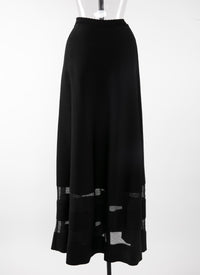 Knitted Mansart skirt - Black