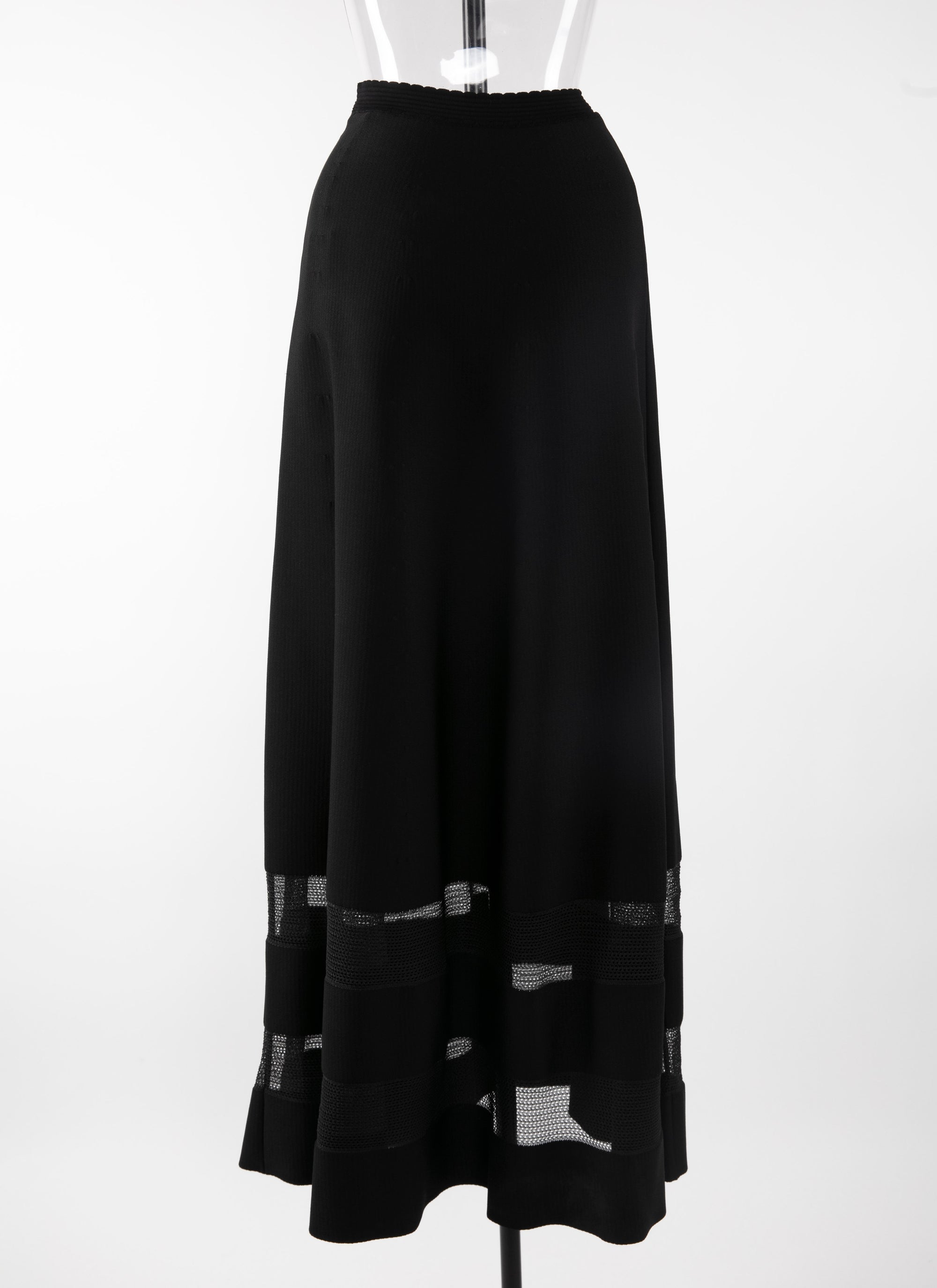 Knitted Mansart skirt - Black
