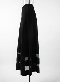 Knitted Mansart skirt - Black