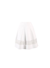 Jupe courte Mansart en maille - Blanc