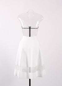 Knitted Mansart skirt - White