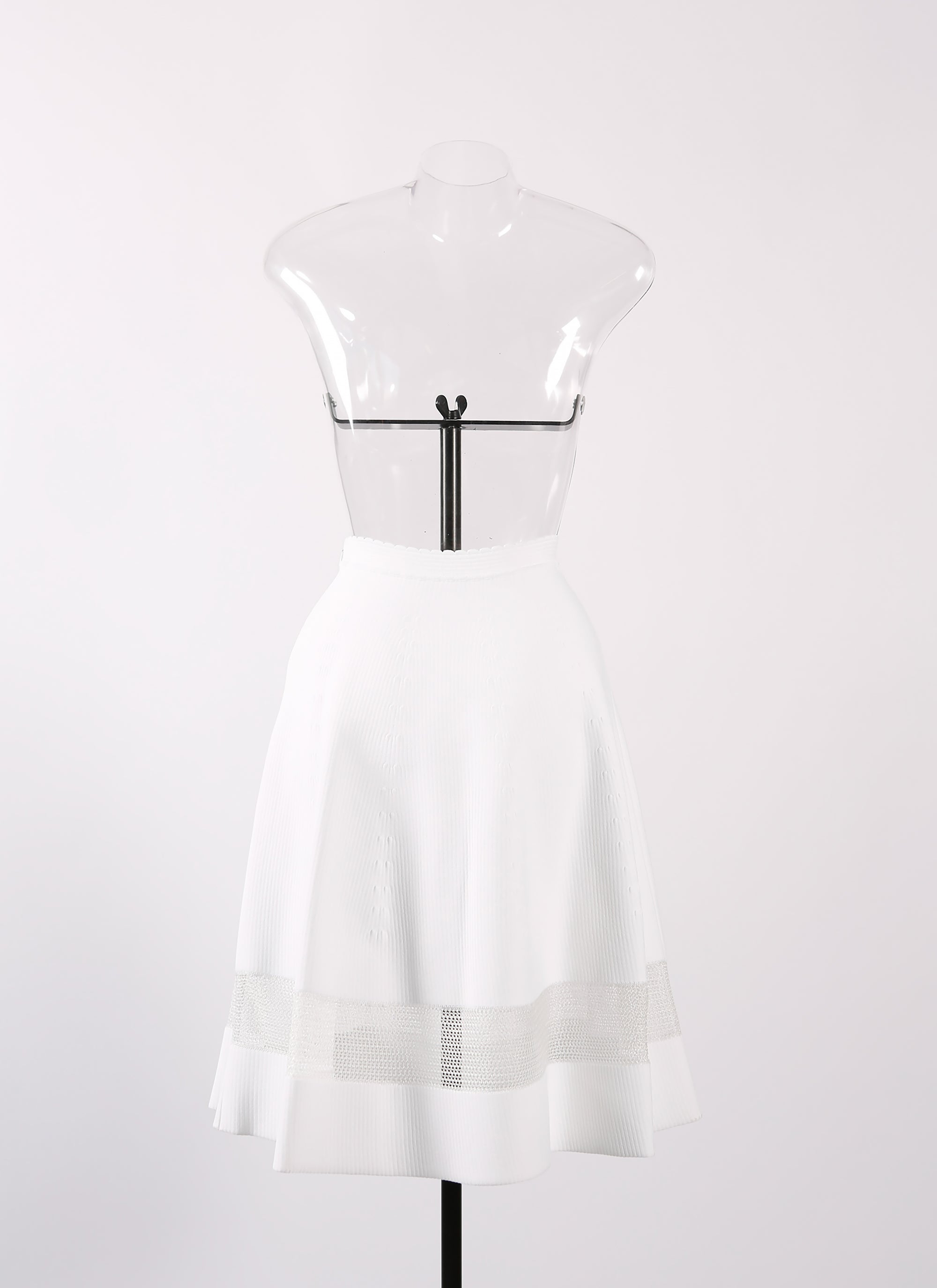 Knitted Mansart skirt - White