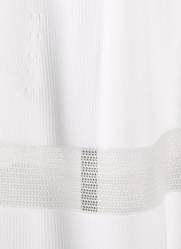 Knitted Mansart skirt - White