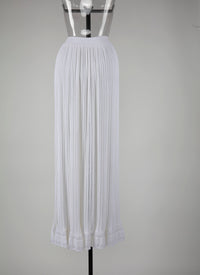 Falbalas maxi skirt - White